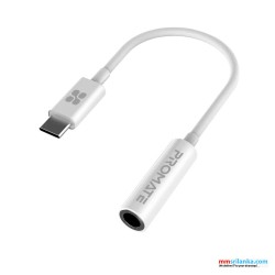  Promate Dynamic Stereo USB-C to 3.5mm AUX Adapter 										