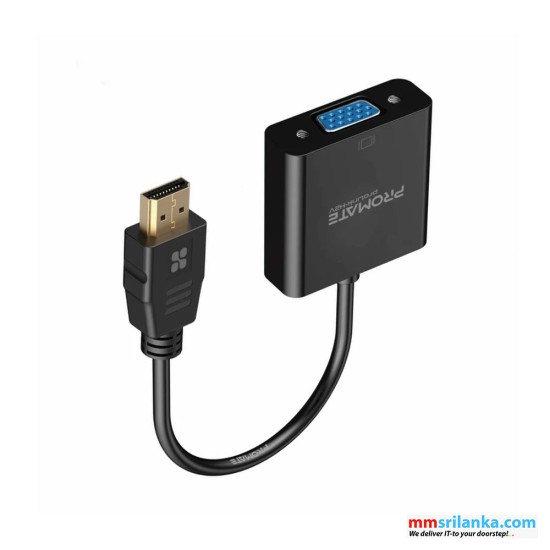 Promate HDMI (Male) to VGA (Female) Display Adaptor											