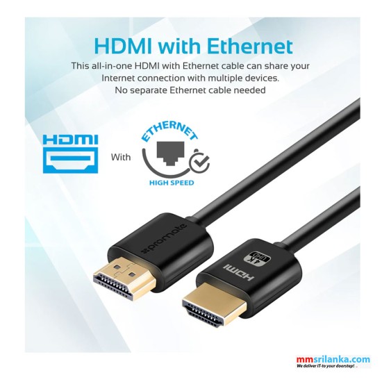 Promate HDMI Audio Video Cable -1.5m																					