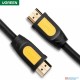 UGREEN HDMI Round Cable 1.5m (Yellow/Black)