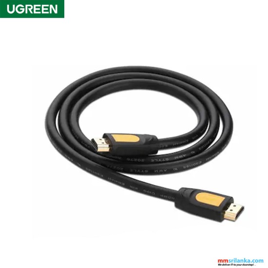 UGREEN HDMI Round Cable 1.5m (Yellow/Black)