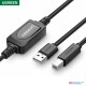 Ugreen USB2.0 A Male To BM Active Printer Cable 10M Black