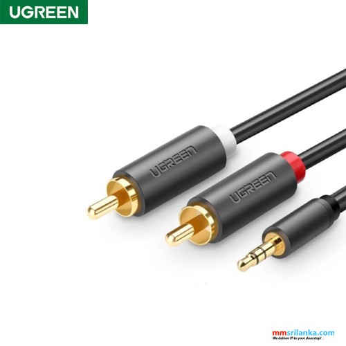 UGREEN 3.5mm Male to 2 RCA Male Audio Cable 1.5m-Gray