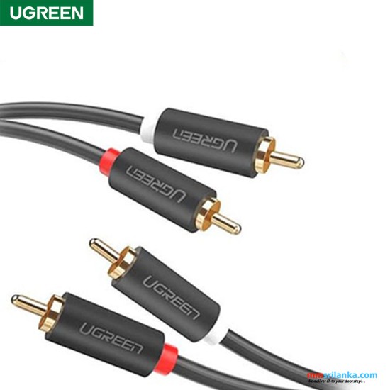 UGREEN 2RCA Male To 2RCA Male Cable 5m-Black