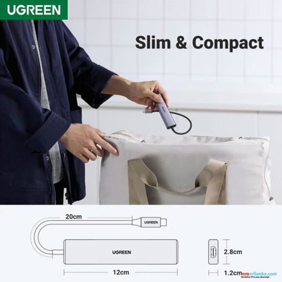 UGREEN USB-C To Hdmi+1xUSB 2.0 A+2XUSB2.0 A+PD Power Converter