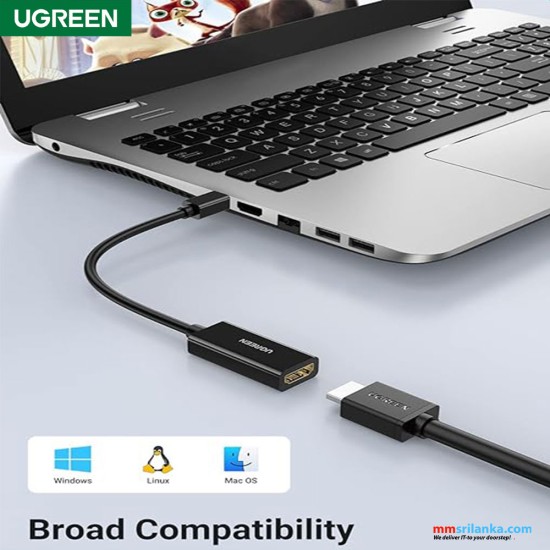 UGREEN Mini DP to HDMI Converter 4K-Black