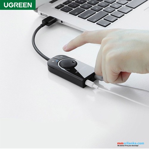 UGREEN USB External Stereo Sound Adapter 15cm-Black