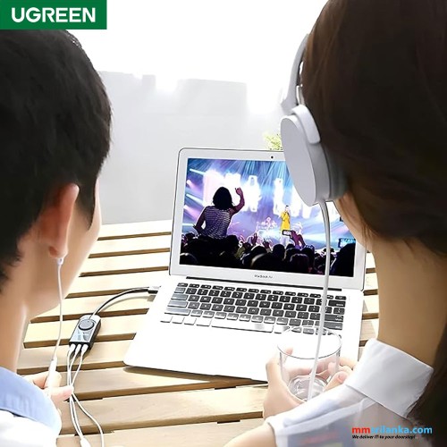 UGREEN USB External Stereo Sound Adapter 15cm-Black