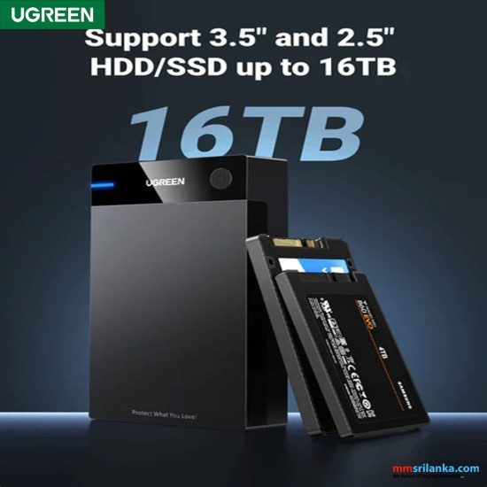 Ugreen USB 3.0 To 3.5 Inch Sata External Hard Drive Enclosure