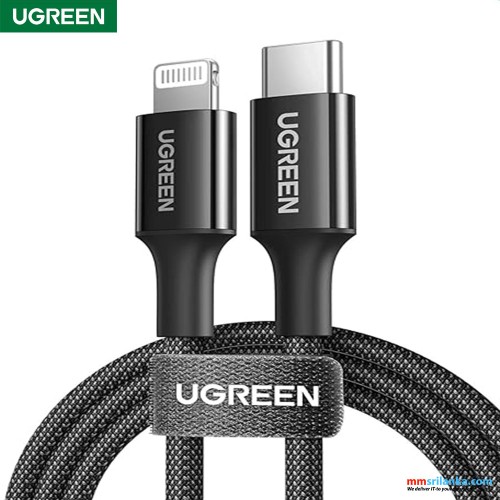 UGREEN USB-C to Lightning Cable 1m-Black 