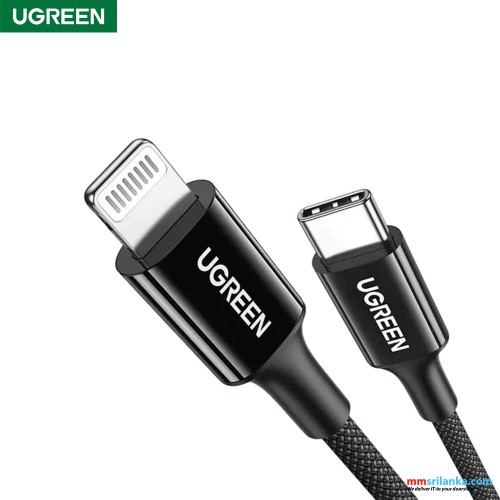 UGREEN USB-C to Lightning Cable 1m-Black 