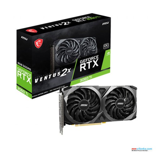 MSI RTX 3060 TI VENTUS 2X 8G OCV1 LHR GRAPHIC CARD