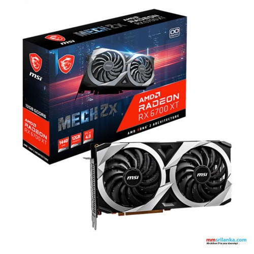 MSI RADEON RX 6700 XT MECH 2X 12G GRAPHICS CARD