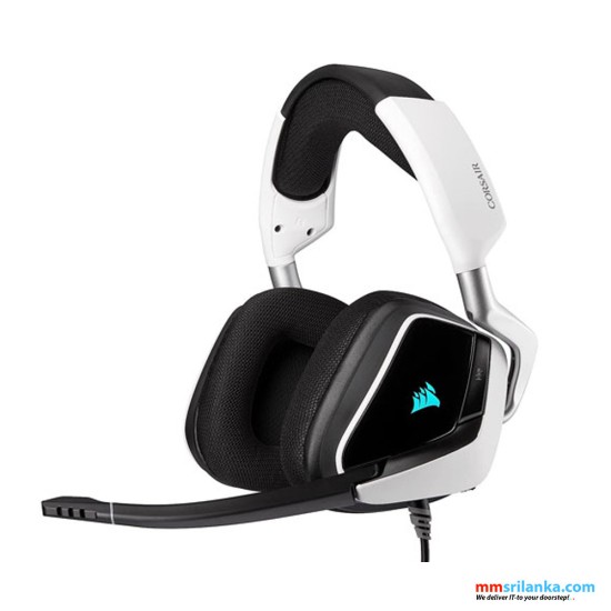 CORSAIR VOID RGB ELITE USB PREMIUM 7.1 GAMING HEADSET WHITE 