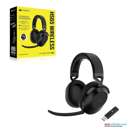 CORSAIR HS65 WIRELESS GAMING HEADSET CARBON 