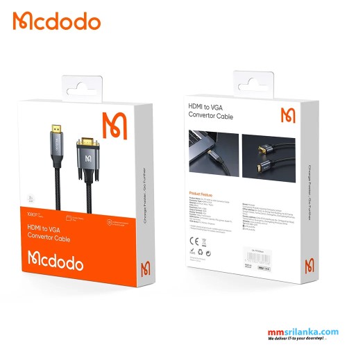 MCDODO HDMI TO VGA CABLE-(6M)