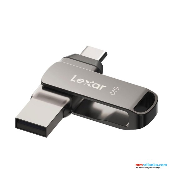 LEXAR 64GB JUMPDRIVE DUAL DRIVE D400 USB3.1 TYPE C (5Y)