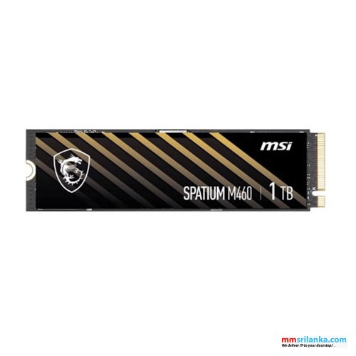 MSI SPATIUM M460 1TB PCIE 4.0 NVME M.2+HEATSINK SOLID STATE DRIVE (3Y)