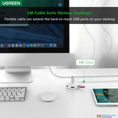 UGREEN USB 2.0 HUB 4 PORTS (6M)