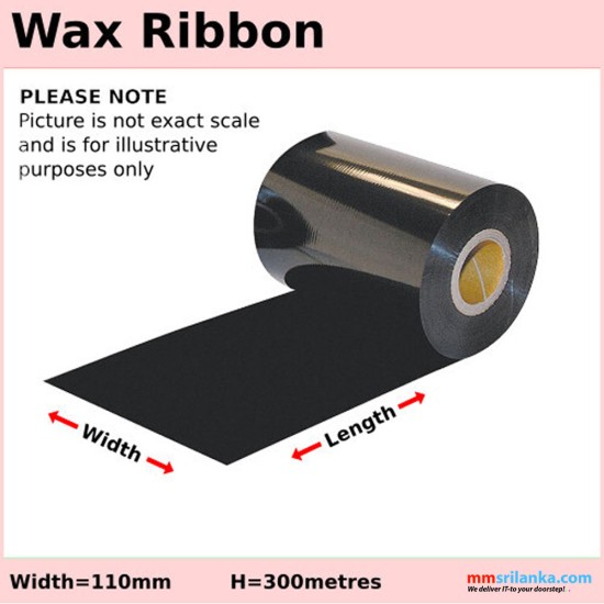 WAX RIBBON 110MM X 300M