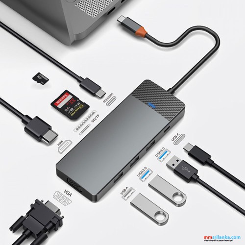 WIWU A921HV LINKER 9 IN 1 USB-C HUB (6M)