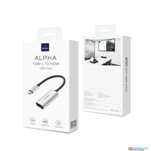 WIWU ALPHA TYPE-C-TO-HDMI ADAPTER (6M)