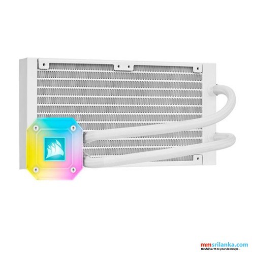 CORSAIR ICUE H100I ELITE CAPELLIX XT LIQUID CPU COOLER WHITE 