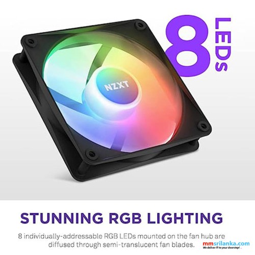 NZXT F120 RGB CORE BLACK SINGLE FAN 