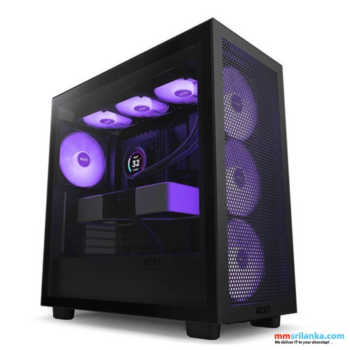 NZXT H7 FLOW RGB BLACK ATX MID TOWER CASE 