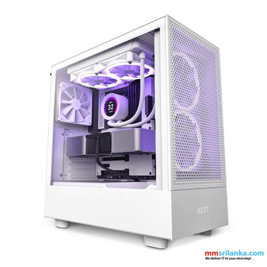 NZXT H5 FLOW RGB WHITE ATX MID TOWER CASE