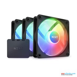 NZXT F120 RGB CORE BLACK TRIPLE PACK FAN WITH CONTROLLER 