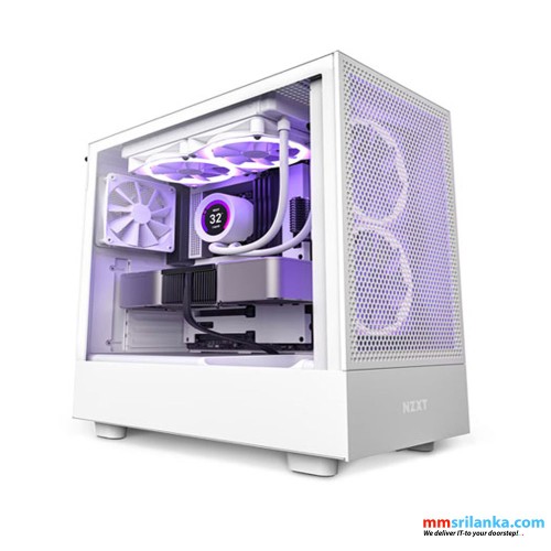 NZXT H5 FLOW WHITE ATX MID TOWER CASE