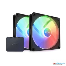 NZXT F140 RGB CORE BLACK TWIN PACK WITH CONTROLLER 