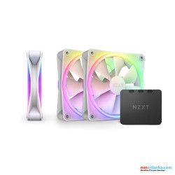 NZXT F120 RGB DUO WHITE TRIPLE PACK WITH CONTROLLER 