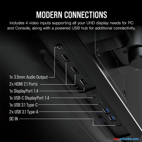 Corsair XENEON 32-Inch IPS UHD 3840 x 2160 144Hz HDR600 Gaming Monitor 