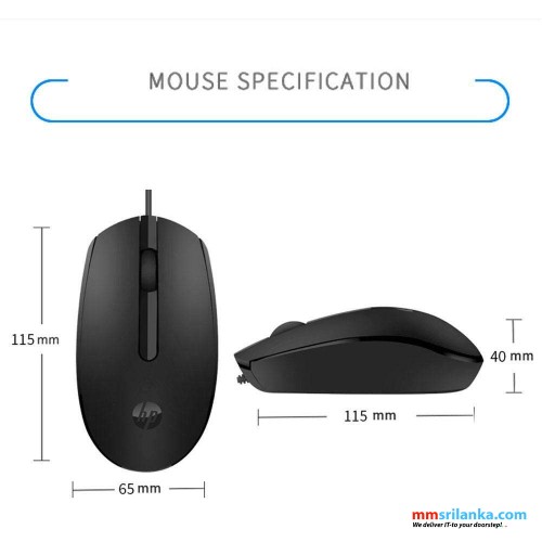 HP M10 WIRED MOUSE-(1Y)