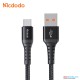 MCDODO USB TO TYPE-C 3A CHARGING DATA CABLE 0.2M BLACK-(6M)