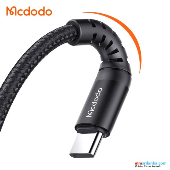 MCDODO USB TO TYPE-C 3A CHARGING DATA CABLE 0.2M BLACK-(6M)