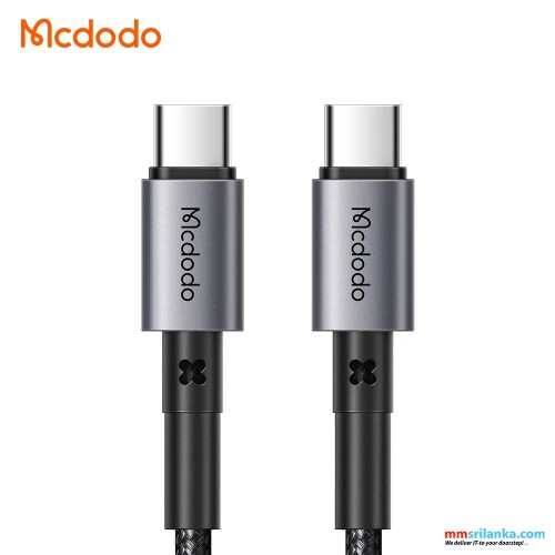 MCDODO TYPE-C TO TYPE-C 65W 1.5M FAST CHARGING CABLE BLACK-(6M)