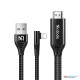 MCDODO LIGHTING TO HDMI DATA CABLE WITH USB PORT 2M 4K HD 90 DEGREE ELBOW DESIGN-(6M)