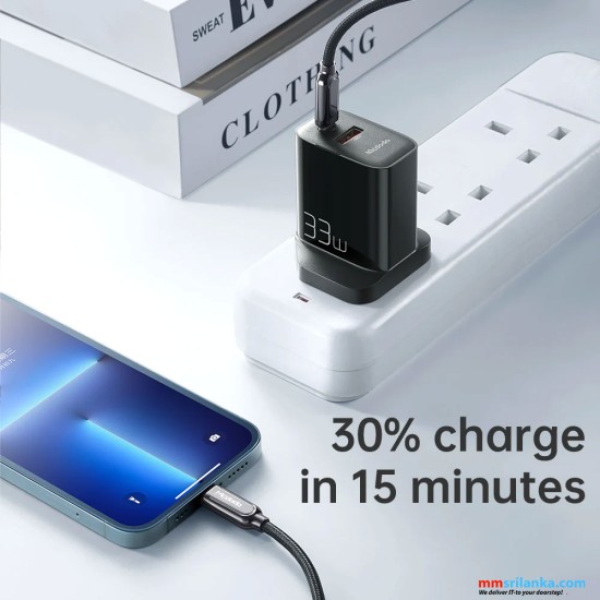 MCDODO TYPE-C+USB PORTS PD FAST CHARGING ADAPTER-(6M)