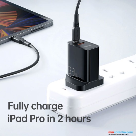 MCDODO TYPE-C+USB PORTS PD FAST CHARGING ADAPTER-(6M)