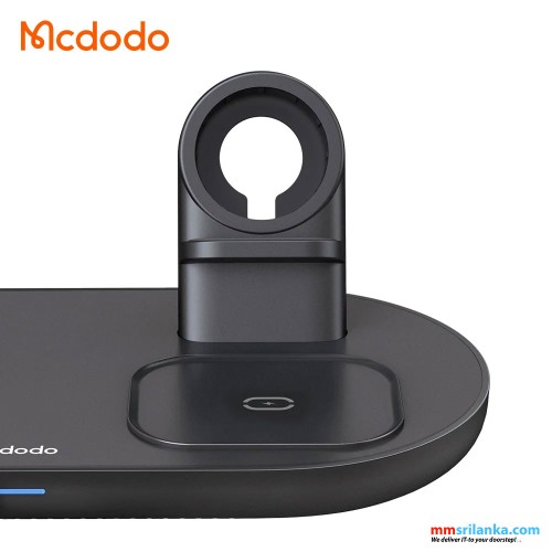 MCDODO 3 IN 1 MAGNETIC WIRELESS CHARGER PRO 15W (MOBILE/TWS/APPLE WATCH) BLACK-(6M)