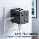 MCDODO UNIVERSAL TRAVEL ADAPTER/US/CN/EU/UK/AU/DUAL USB PORTS-(6M)