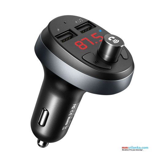 MCDODO BLUETOOTH FM TRANSMITTER CAR CHARGER 4.2V BLUETOOTH,DIGITAL DISPLAY-(6M)