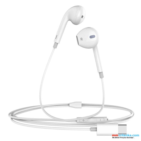 MCDODO TYPE-C WIRED EARPHONE WHITE-(6M)