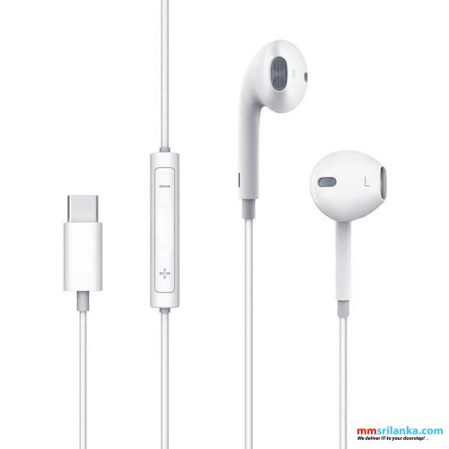 MCDODO TYPE-C WIRED EARPHONE WHITE-(6M)