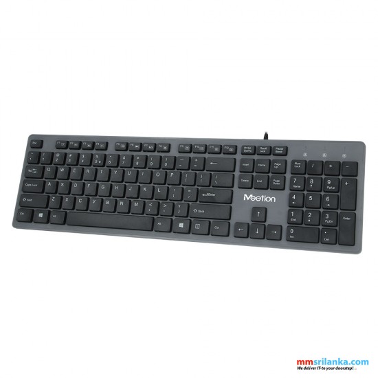 MEETION K841 USB STANDARD CHOCOLATE KEYBOARD-(6M)