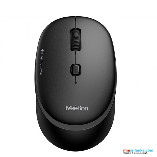 MEETION R571 SILENT WIRELESS MOUSE BLACK-(6M)