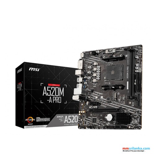 MSI A520M-A PRO MOTHERBOARD